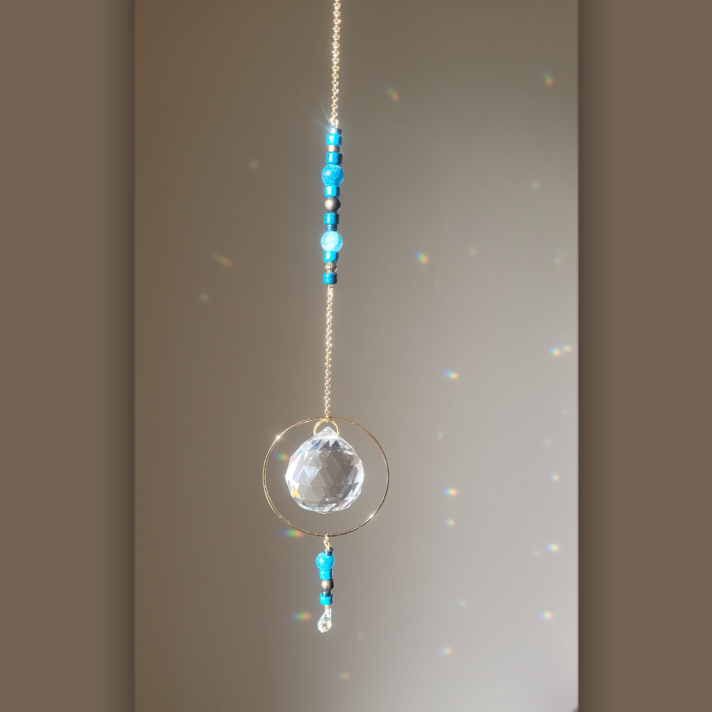 Attrape-soleil unique - Vibration d'Ether bleu