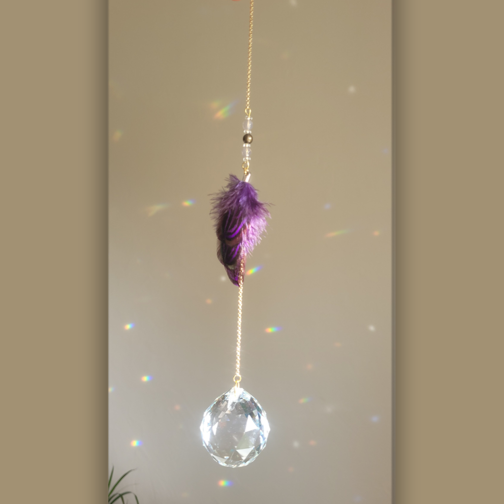 Attrape-soleil unique Velours pourpre