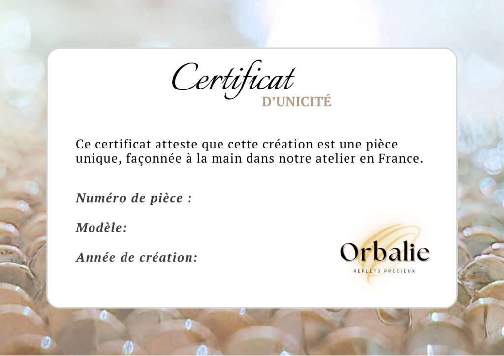 Certificat unicité attrape soleil Orbalie